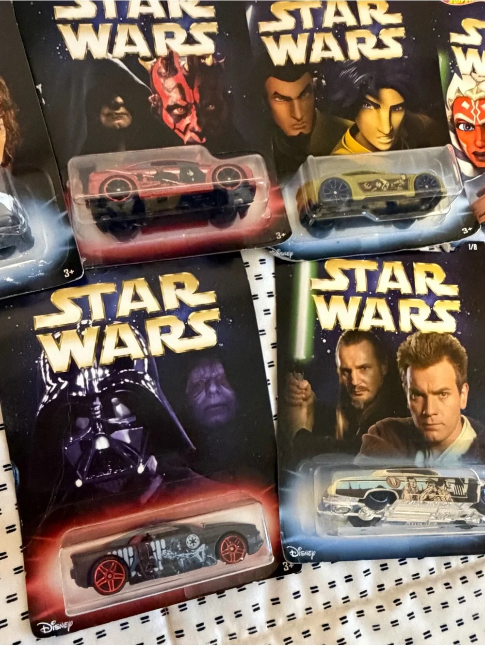 Hot Wheels Star Wars The Clone Wars Character Cars Lot of 6 – New in Package